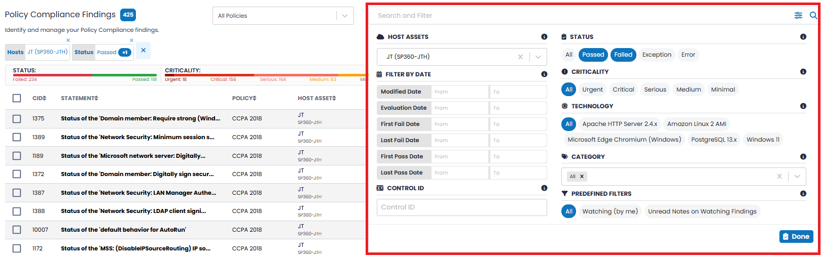 Search and Filter