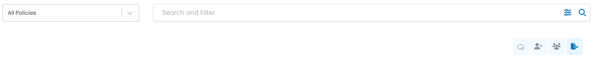 Filter and Search Options