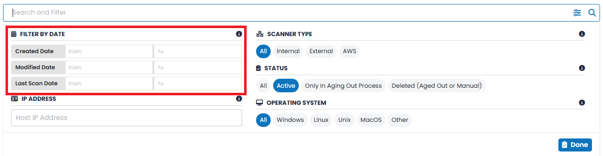 Endpoint date filter