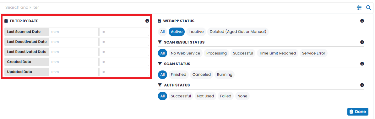 Web Apps search bar example